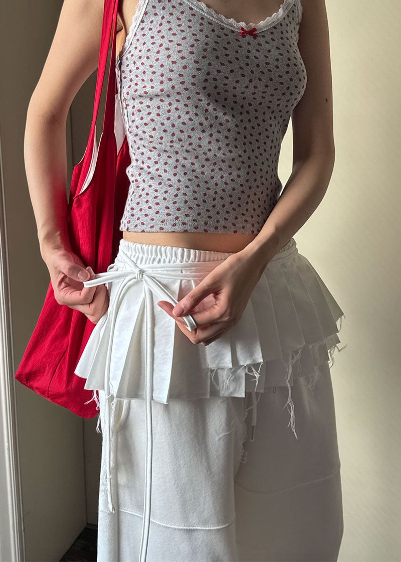 PLEATS SKIRT BELT