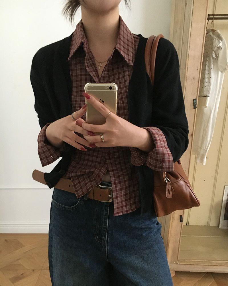 [ORIGINAL] Vale V-Neck Knit Cardigan