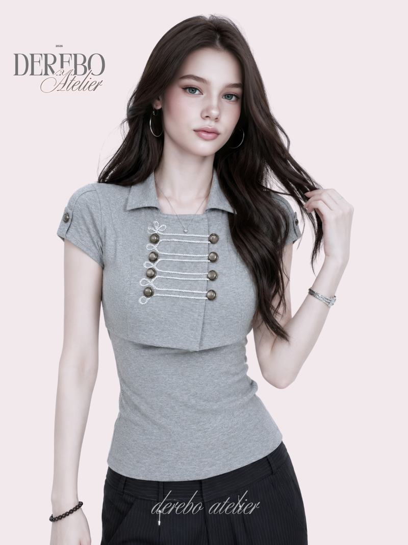 dereborujo（ドレボルゾー）の「Musette Burton Layered Top（Tops）」