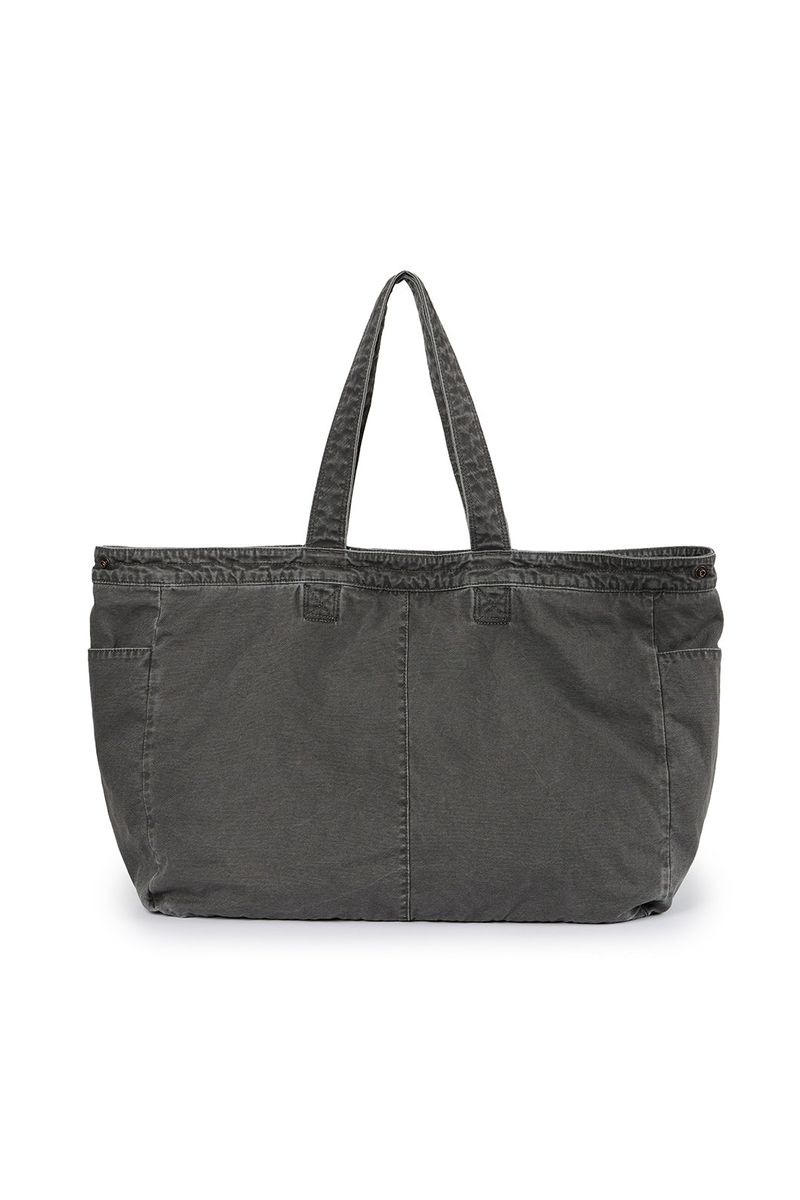 (BASE) VINTAGE MAXI TOTE BAG (CHARCOAL)