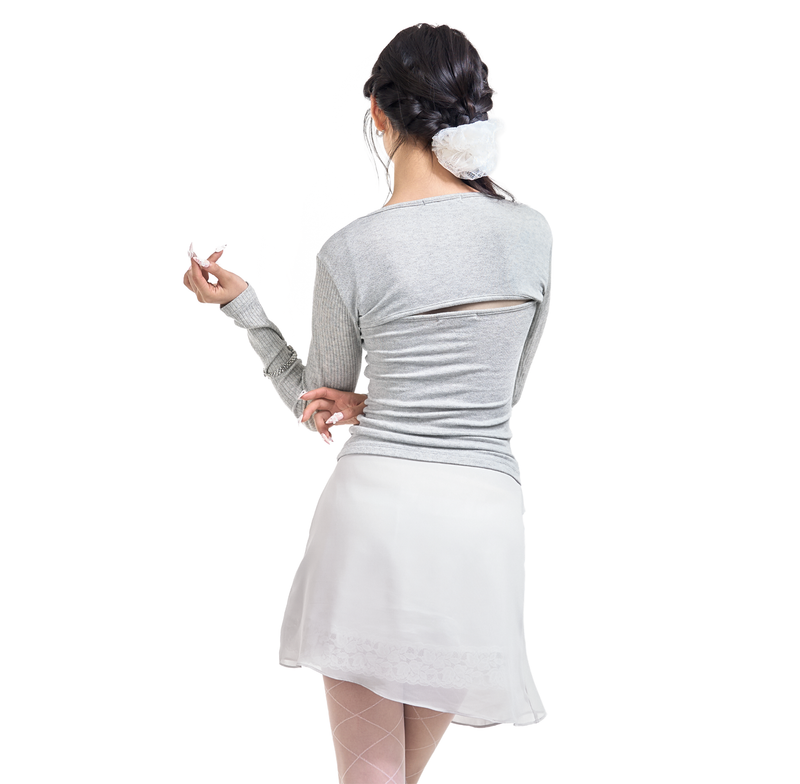 LILY LACE BOLERO SET-UP [GREY]