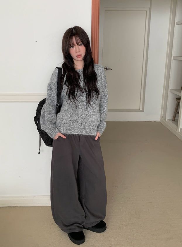 Earls Bokashi Round Thick Loose Fit Knit
