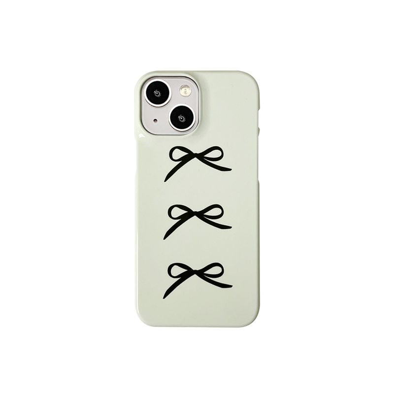 Ribbon glossy hard case (lime cream)