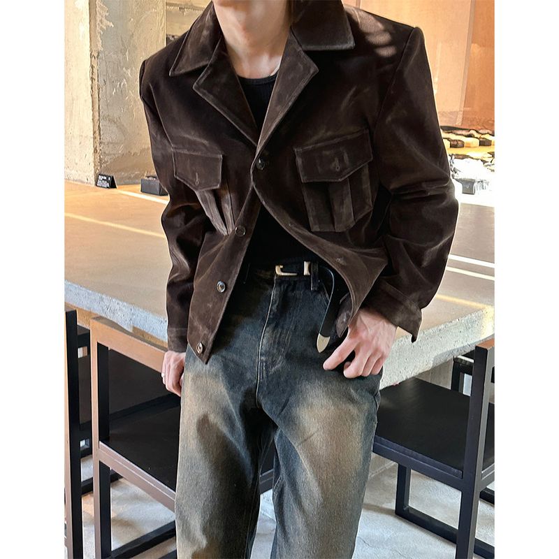[F/W] Velvet two pocket denim jacket(2color)