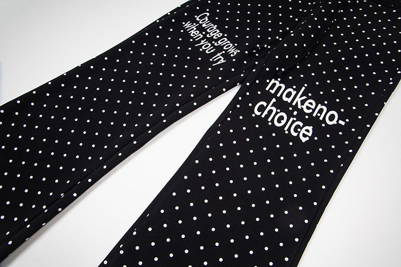 Leto Polka Print Pants