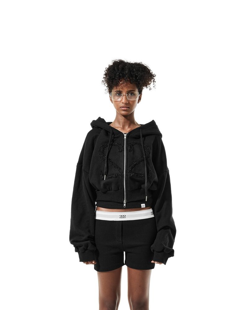 2TWODUL（イトゥードゥル）の「HOODIE 002 (BLACK)（Tops）」