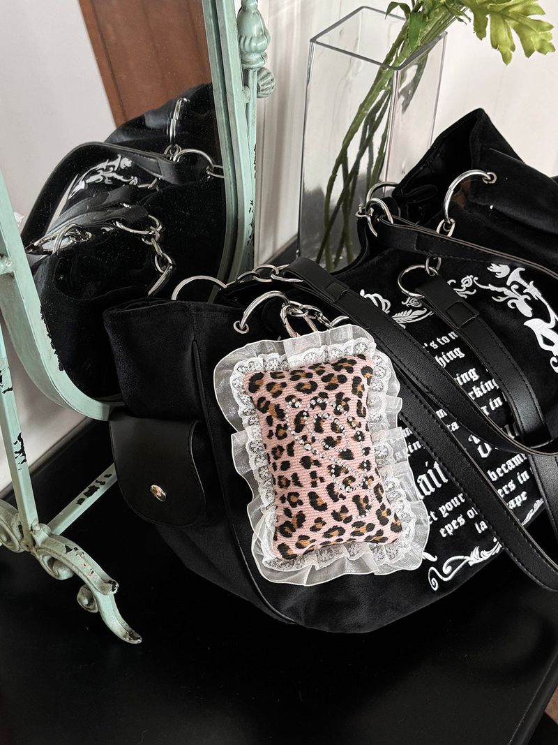 【MADE】 KIRA pocket pillow (leopard/pink)