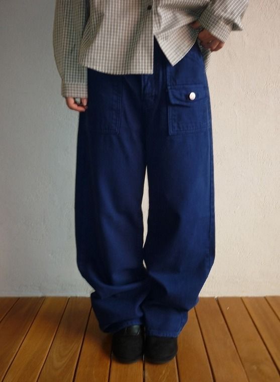 BAON（バオン）の「ガイブル フロントポケット ストレート コットンパンツ（パンツ）」