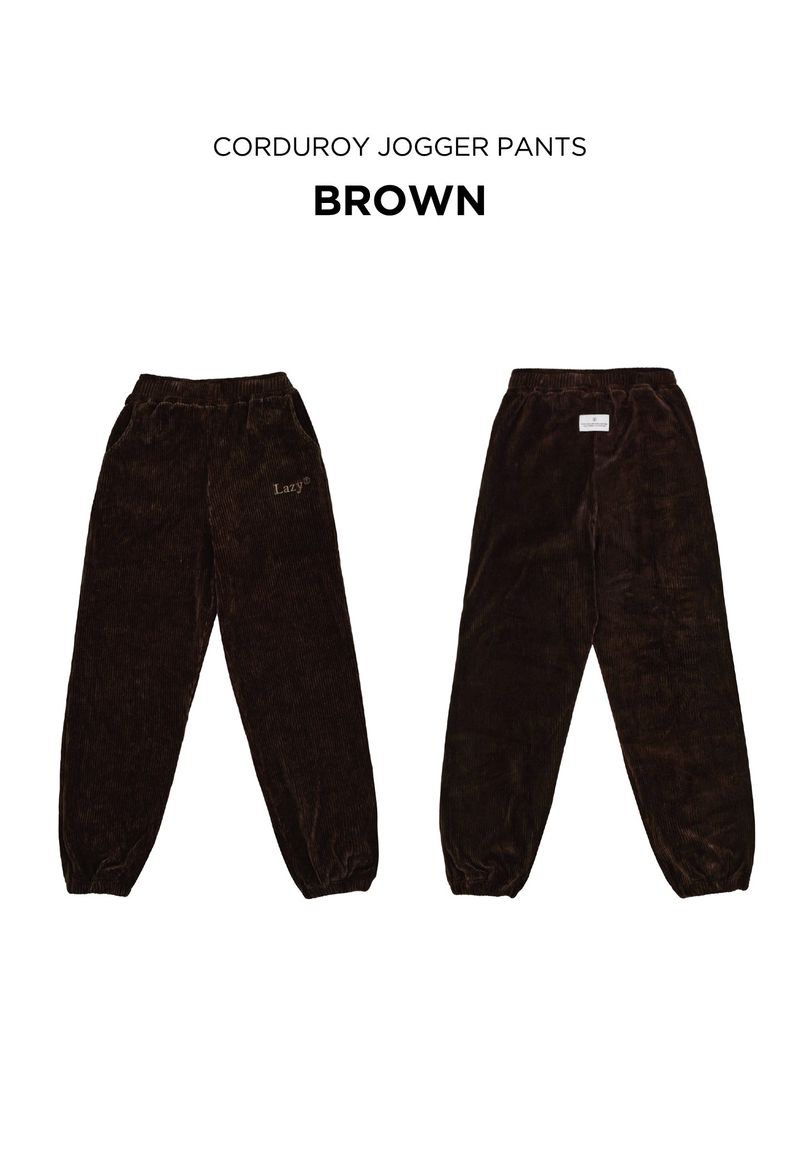 Corduroy Jogger Pants (8 Colors)