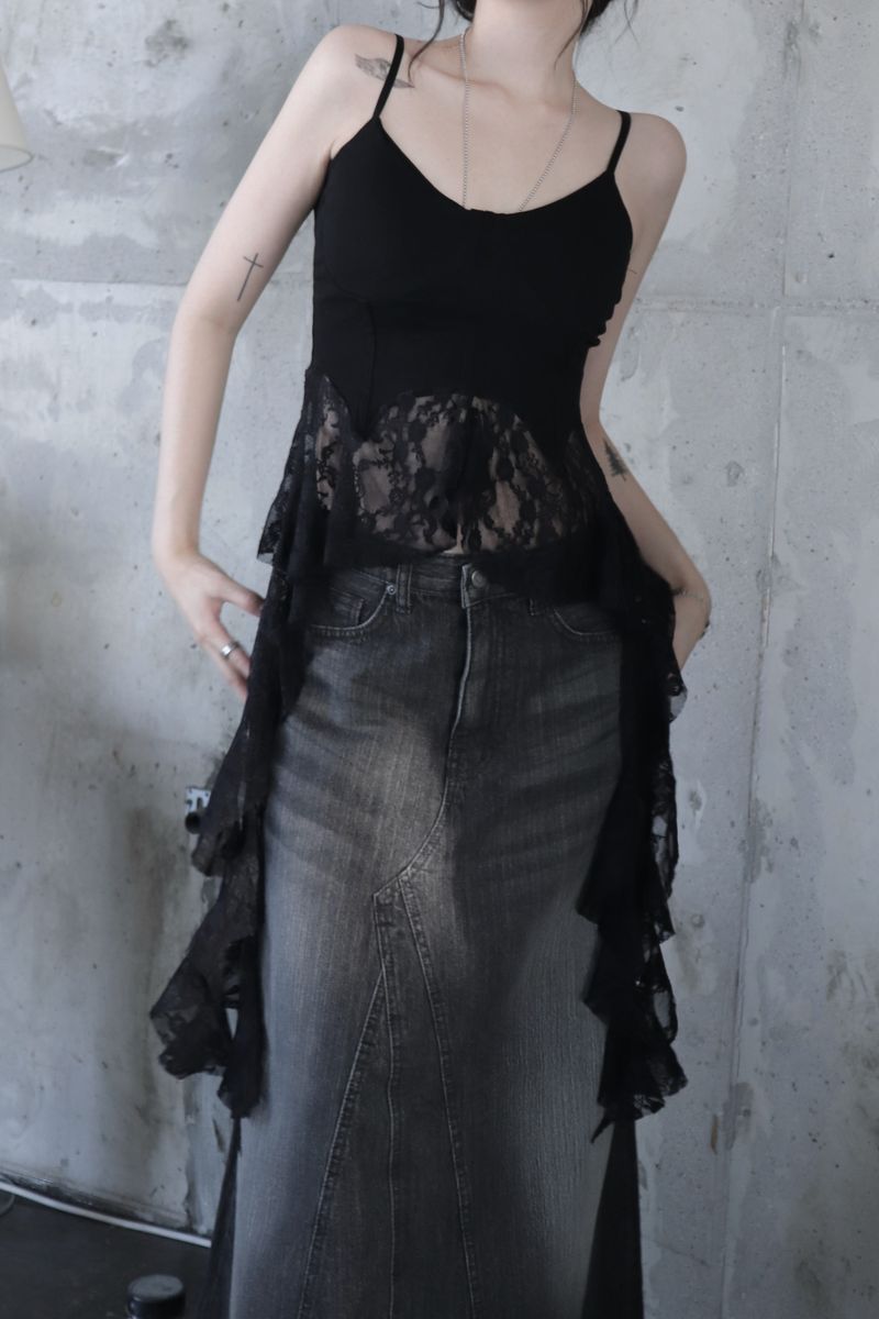freesia lace sleeveless (2color)