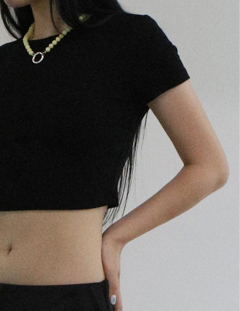 [MADE] Capsule02 Silver Open Pendant Gemstone Necklace _Yellow