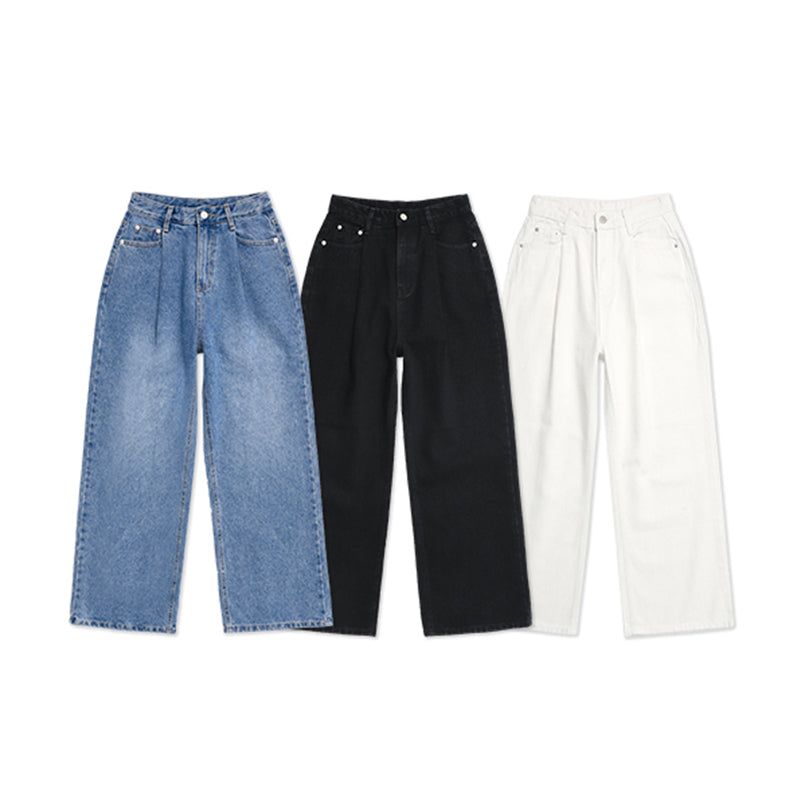 ODDSTUDIO（オッドスタジオ）の「PINTUCK WIDE FIT DENIM PANTS - 3COLOR（Pants）」