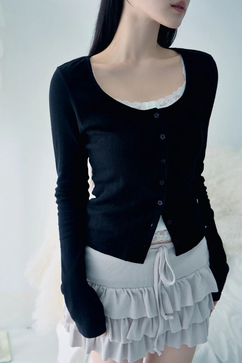 Echo skirt (Milk tea)