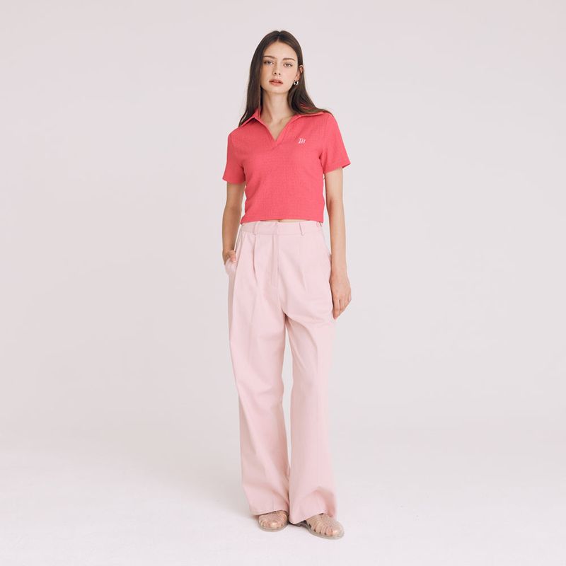 FREIHEIT(フライハイト)の「TWOTUCK COTTON WIDE PANTS (PINK)(Pants)」