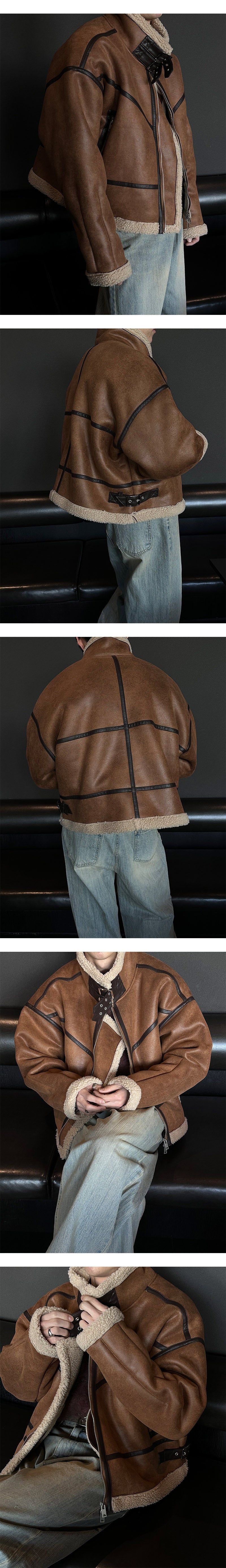 [F/W] Crack suede crop mustang(3color)