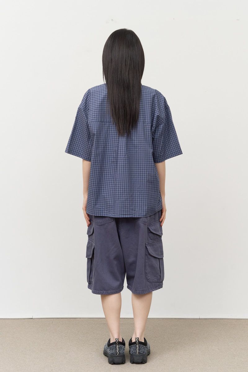 Sion Checked Half Shirt