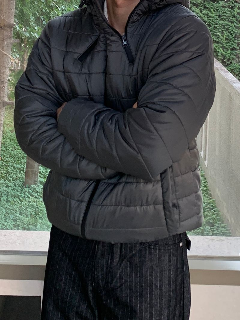 Three-Zipper Hood Lightweight Padding