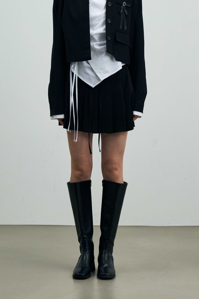 ARIKIM（アリキム）の「MILD PLEATS SKIRT PANTS / BLACK（Skirts）」