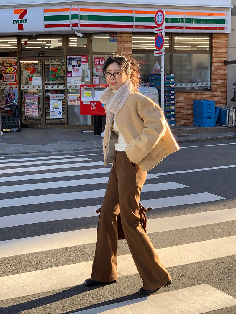 [MADE] [Wool Napping] Winter Warm Long Bootcut Slacks