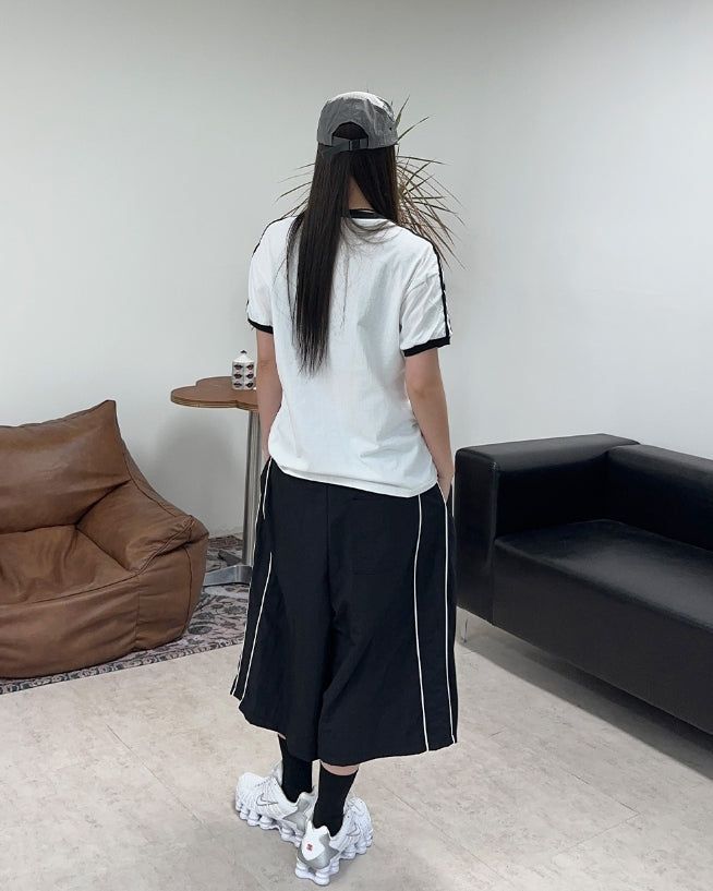 Tian Nylon Track Bermuda Pants