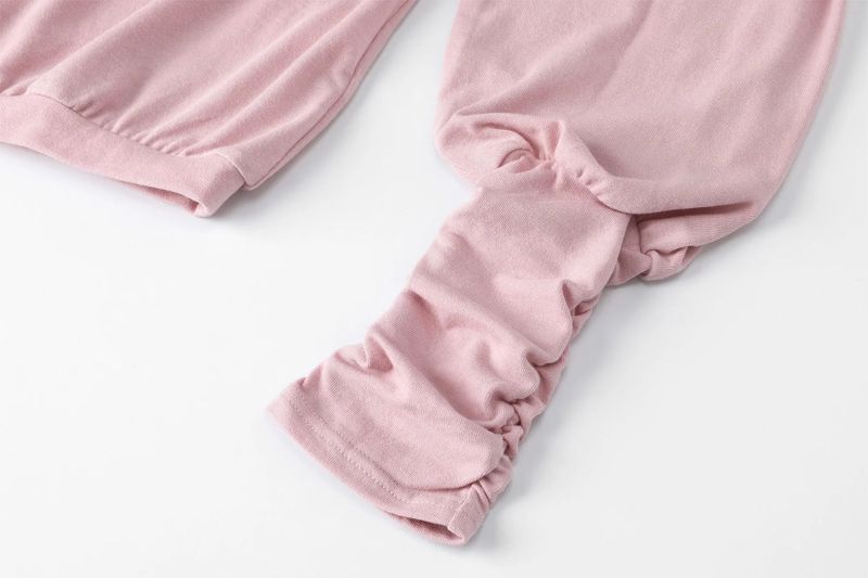 Bell shirring top - pink