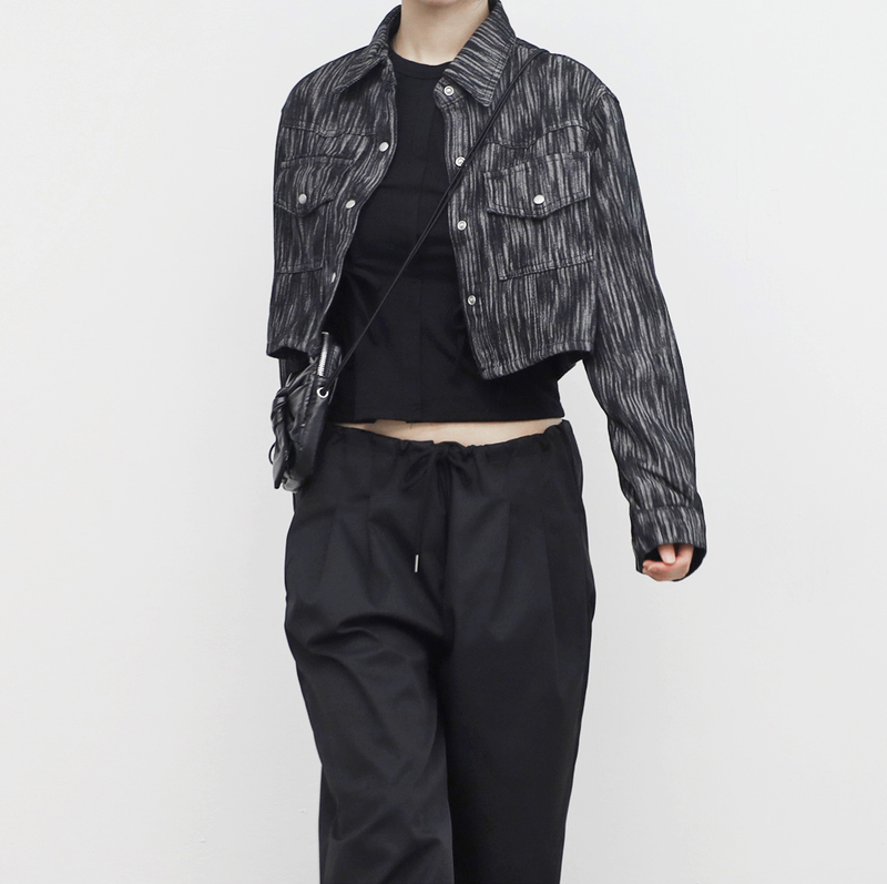 Leehen denim crop jacket