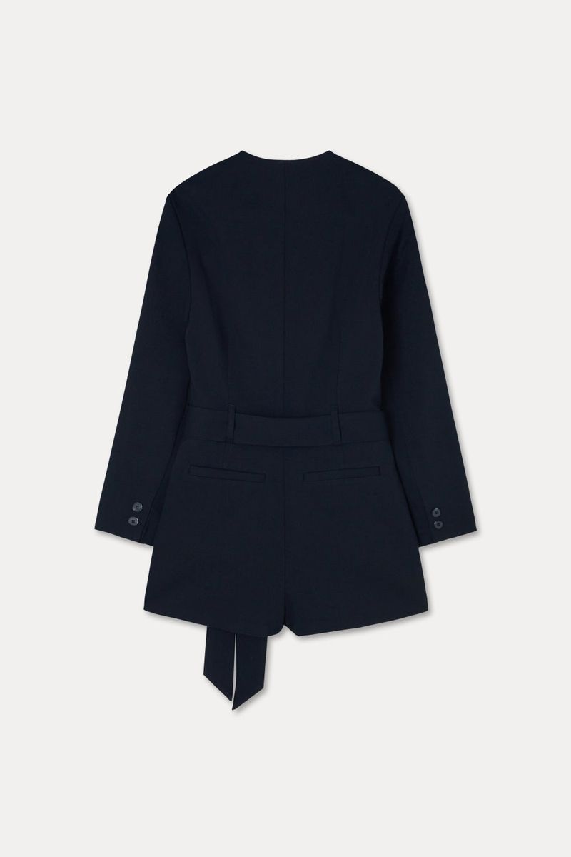 City Belted Jumpsuit_Navy
