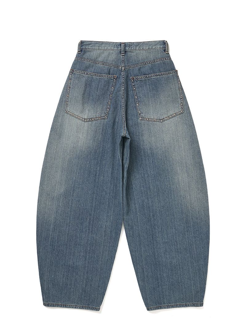 STUD BALLOON WIDE JEANS