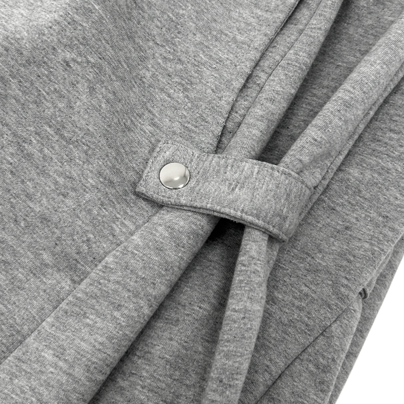 ONE SIDE SNAP BUTTON SWEAT PANTS