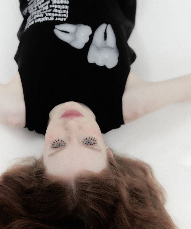 Teeth Sleeveless Tee Black
