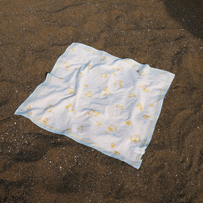 [Organic Scarf] Genista - Blue