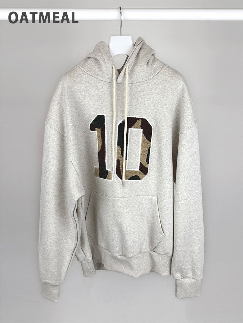CAMO FLEECE PATCH HOOD (4C)