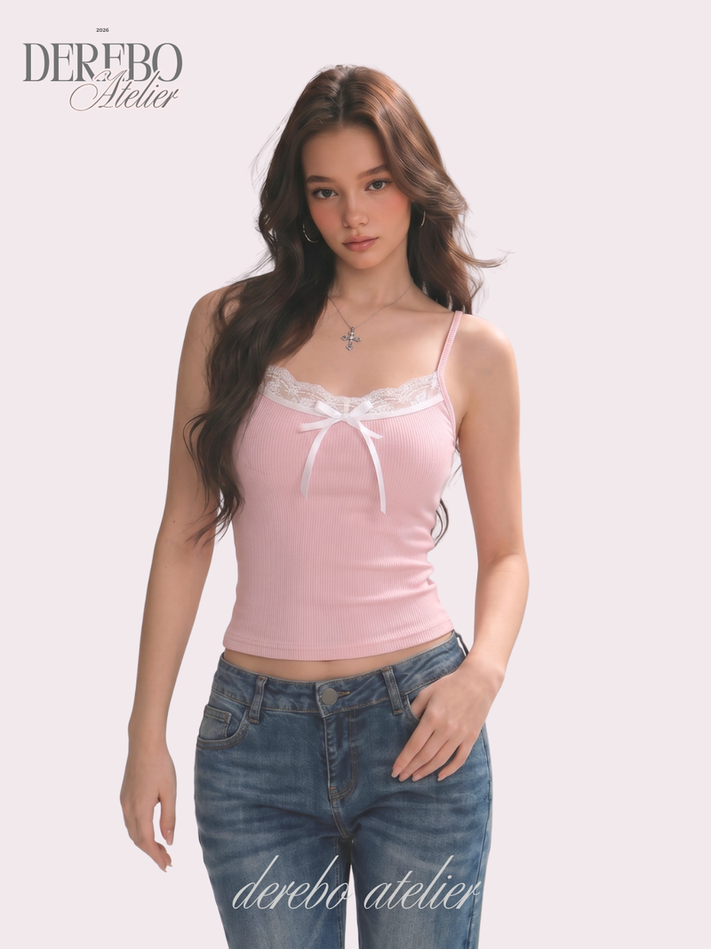 dereborujo（ドレボルゾー）の「Cozy Lace Sleeveless T-shirt（Tops）」