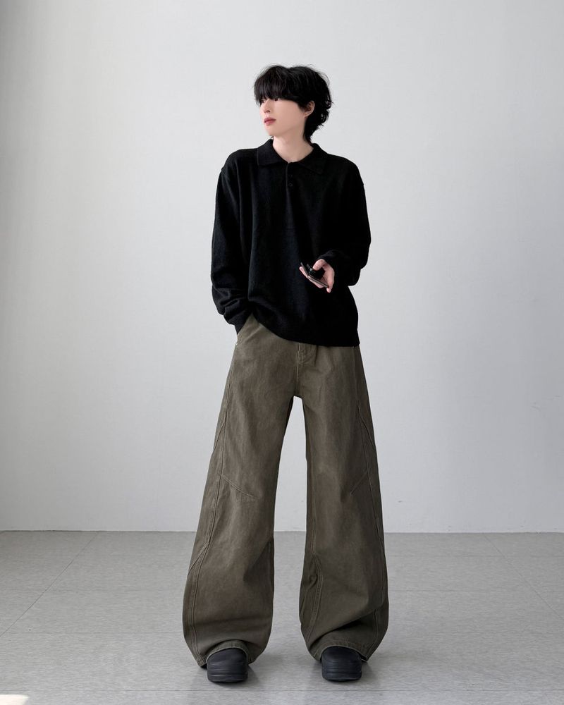Gallua Peach Wide Pants