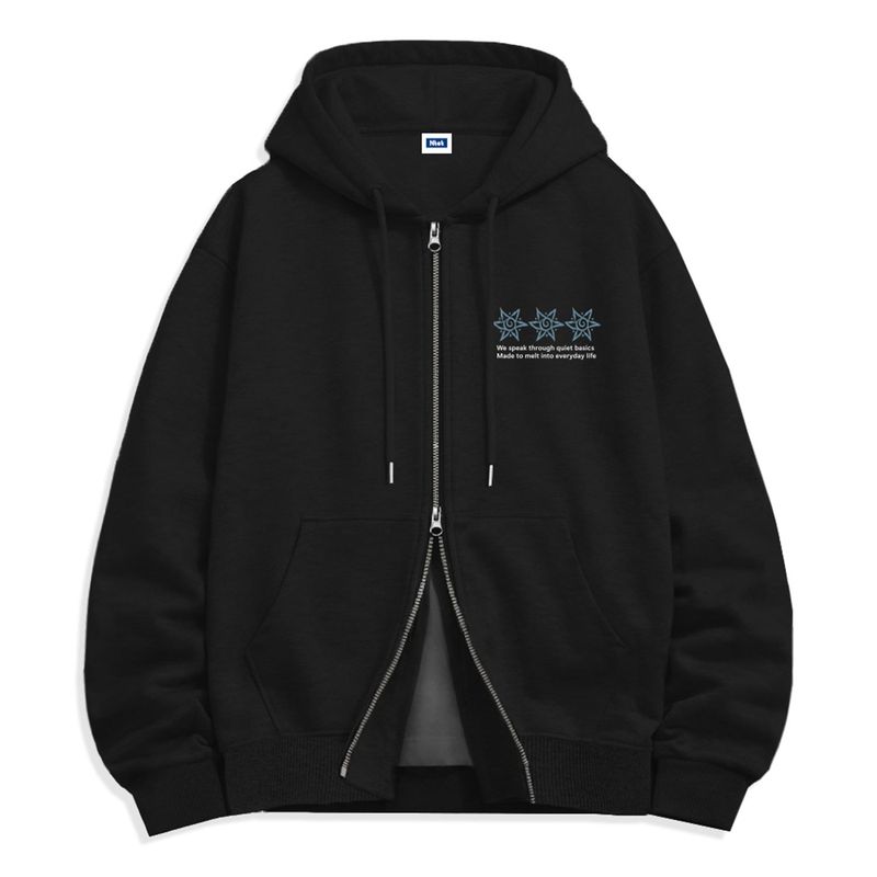 sun logo 2-way zip-up (4color)