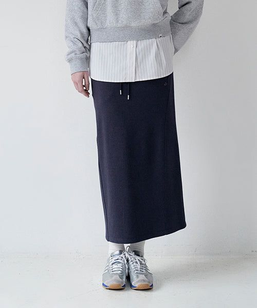 KIRSH（キルシー）の「KIRSH PLAIN JERSEY LONG SKIRT [DARK NAVY]（Skirts）」
