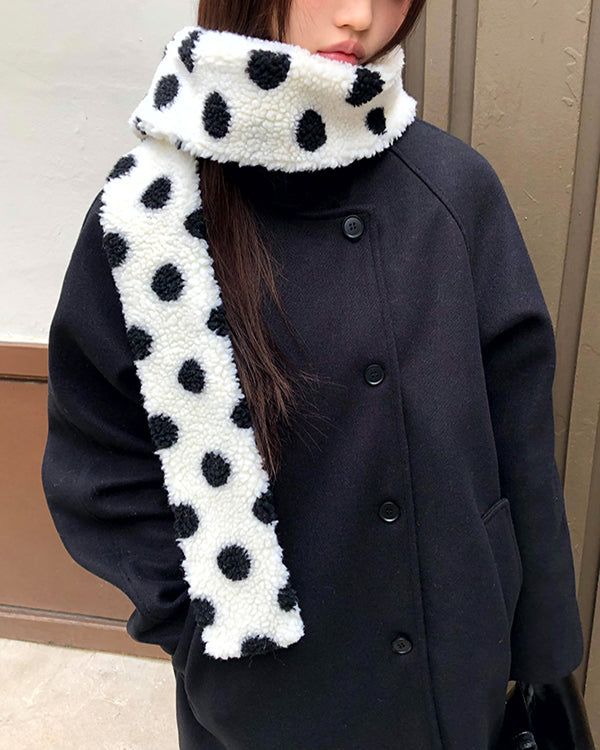 Muchi Balmacaan Oversized Wool Midi Coat