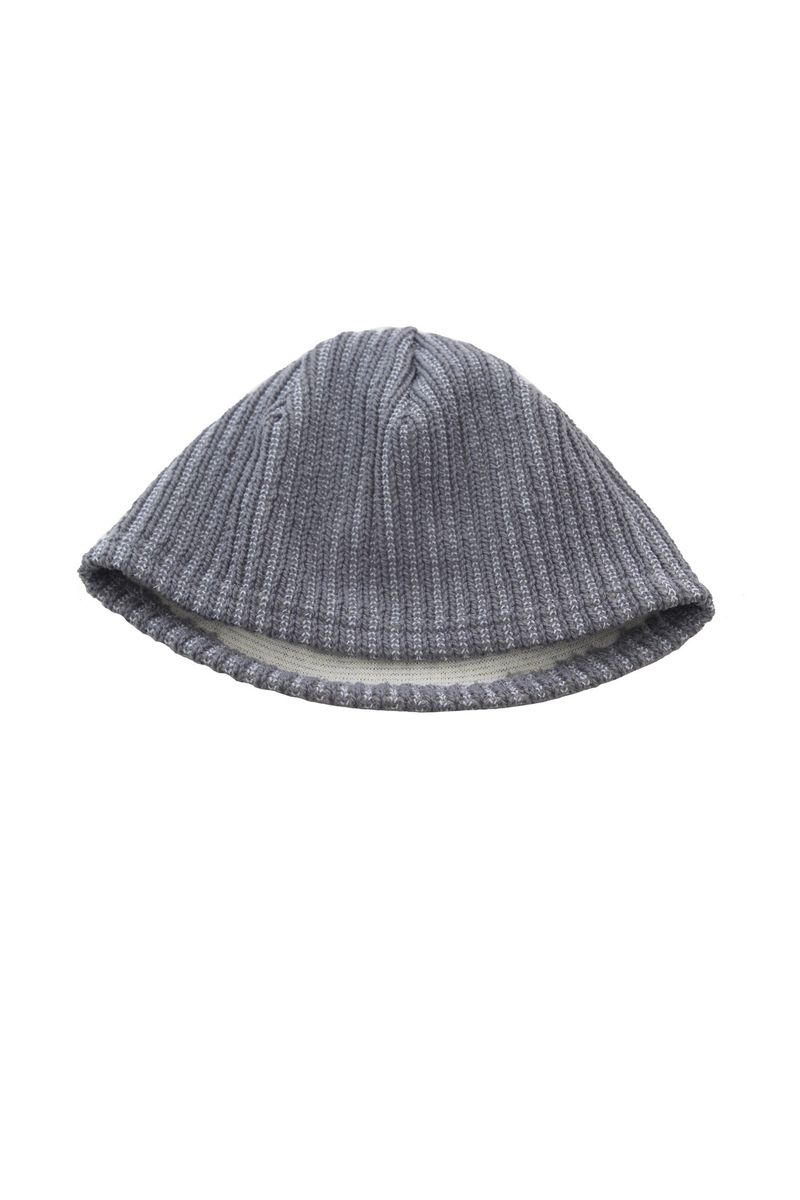 ribbed pintuck short beanie