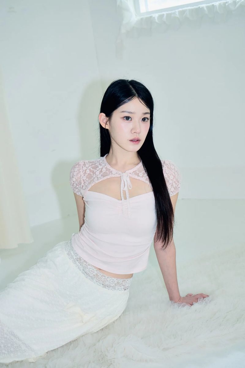Angel bloom skirt (Cream) 