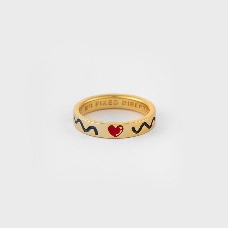 nonenon（ノンノン）の「DOODLE RNG(4mm) SILVER925(18K GOLD PLATED)（Accessories）」