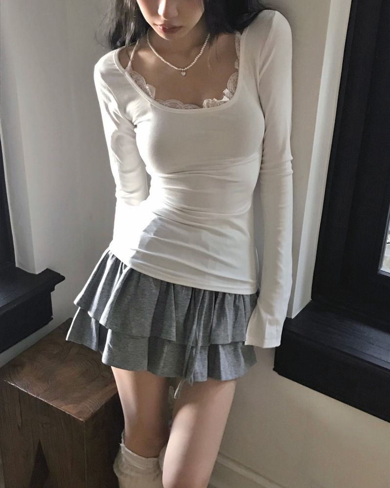 cloudemotion(クラウドエモーション)の「rolling deep lace slim TOP(Tops)」