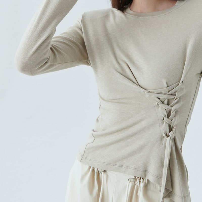 CORSET UNBALANCE TOP / BEGIE