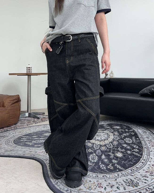 SATIIIZ（サティーズ）の「Rot Stitch Carpenter Denim Pants（Pants）」