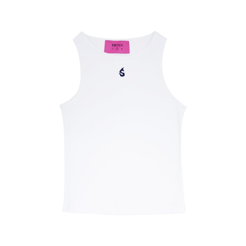 SWITCH123（スウィッチワンツースリー）の「RIBBED SLEEVELESS(FOR WOMAN)_SYS3TS51WT（Tops）」