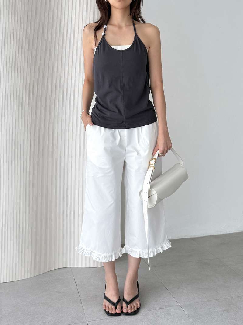 beads halter top (3color)