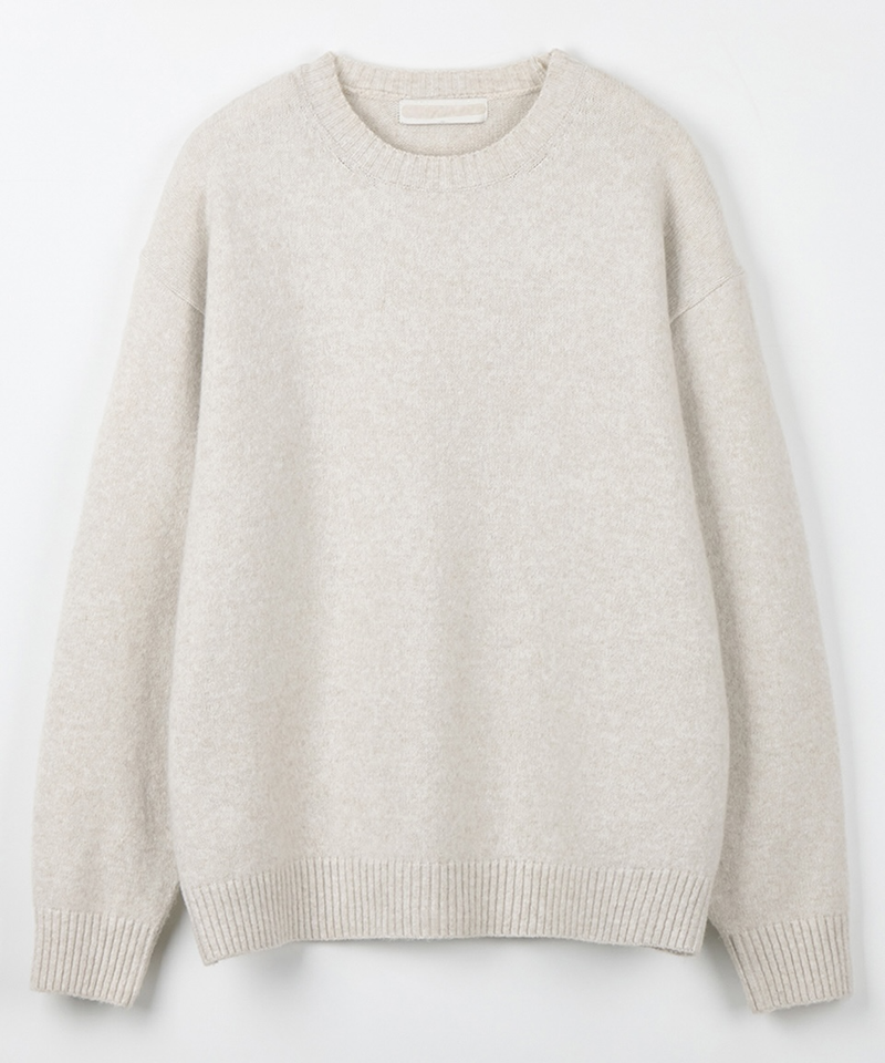 Bellin Wool Round-Neck Knit (8 Colors, M / L)
