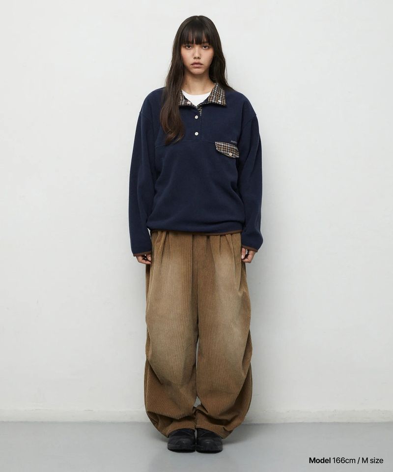 mahagrid（マハグリッド）の「BRUSHED WIDE CORDUROY PANTS_BROWN （Pants）」