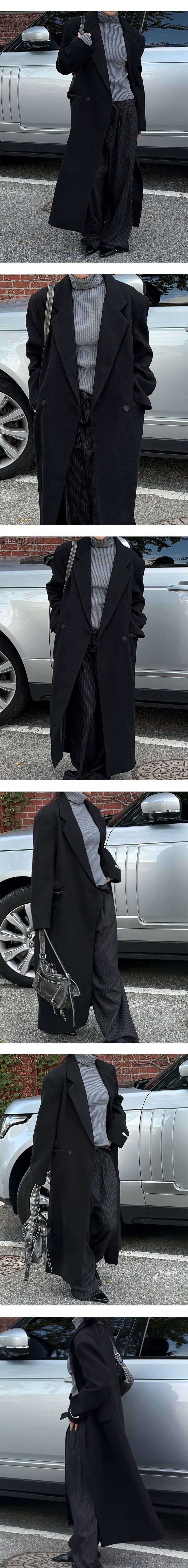 [Unisex] Max double long coat(2color) 