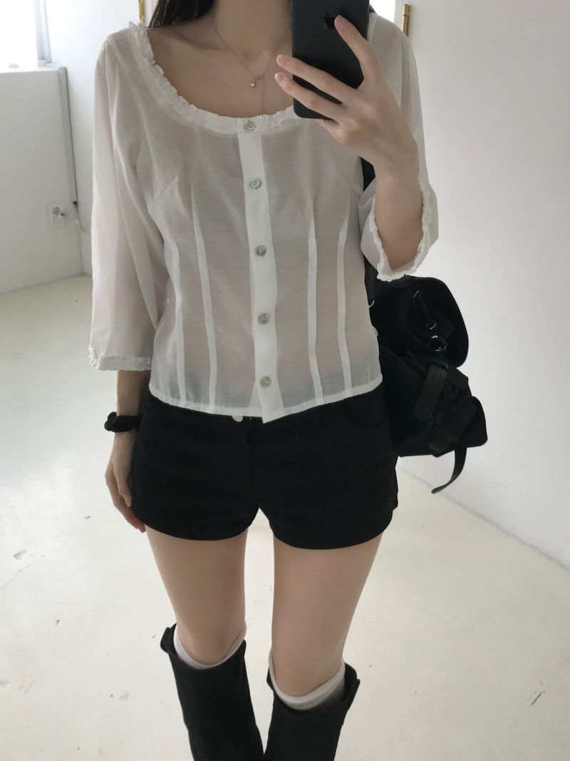 Miel frill blouse (3 colors)