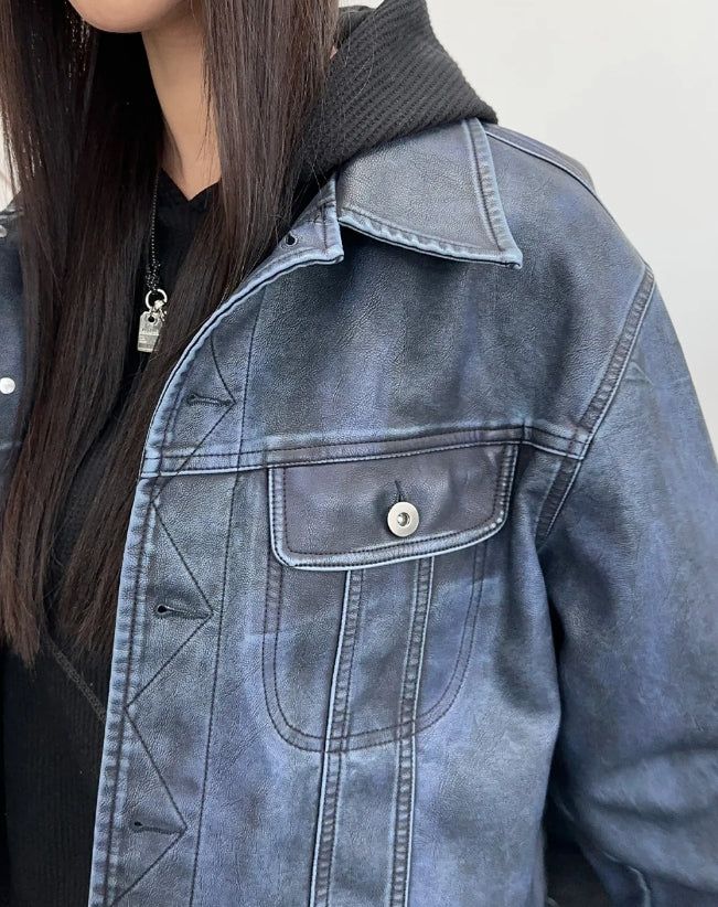 Garment Leather Tracker Jacket